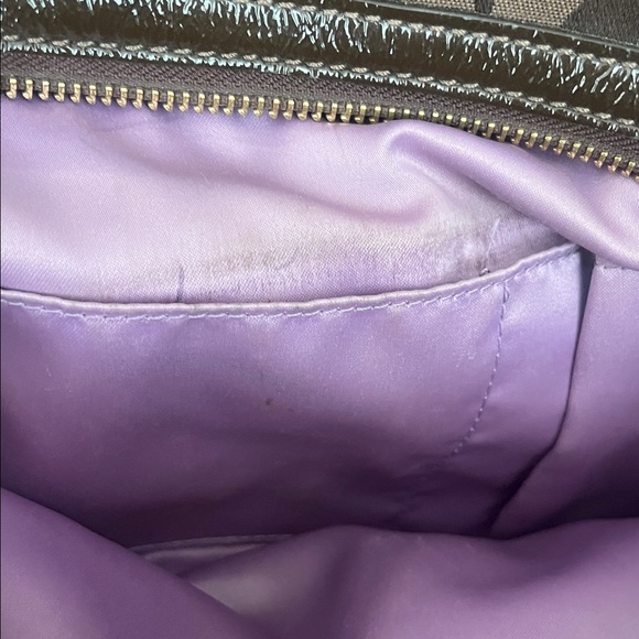 Coach Maggie Madison Op Art Brown Shoulder Bag - Picture 9 of 13